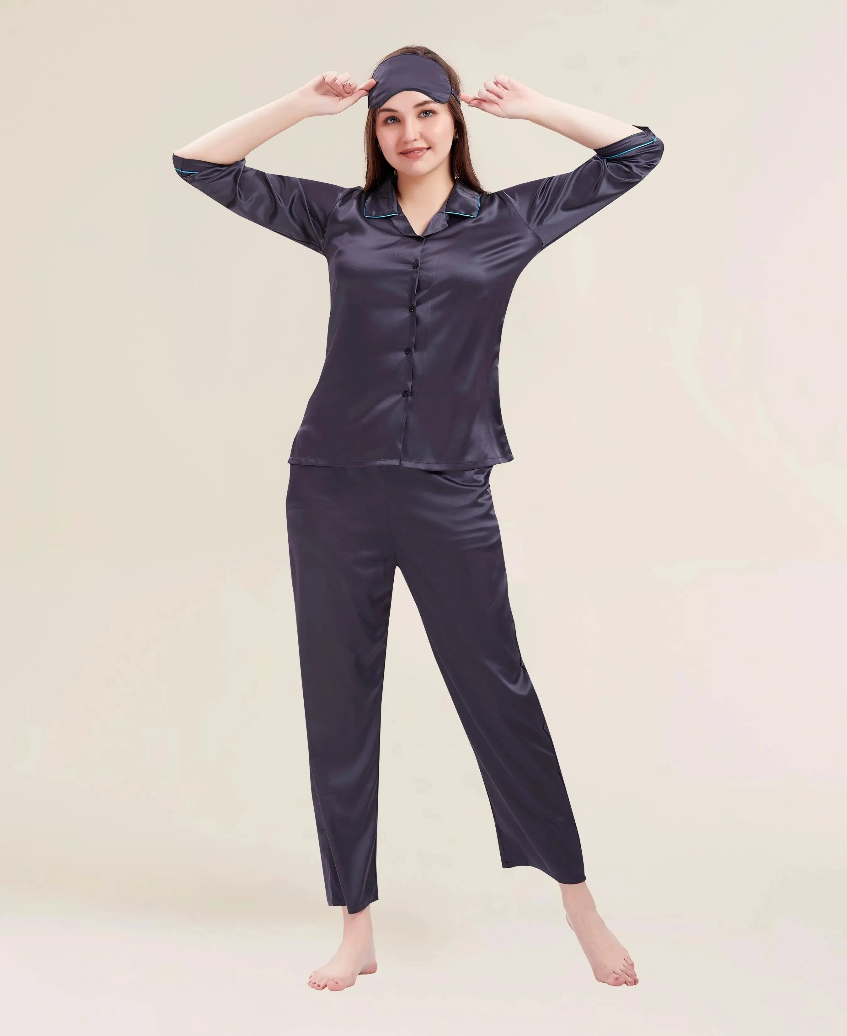 Velure Comfy Grace Satin Night Suit