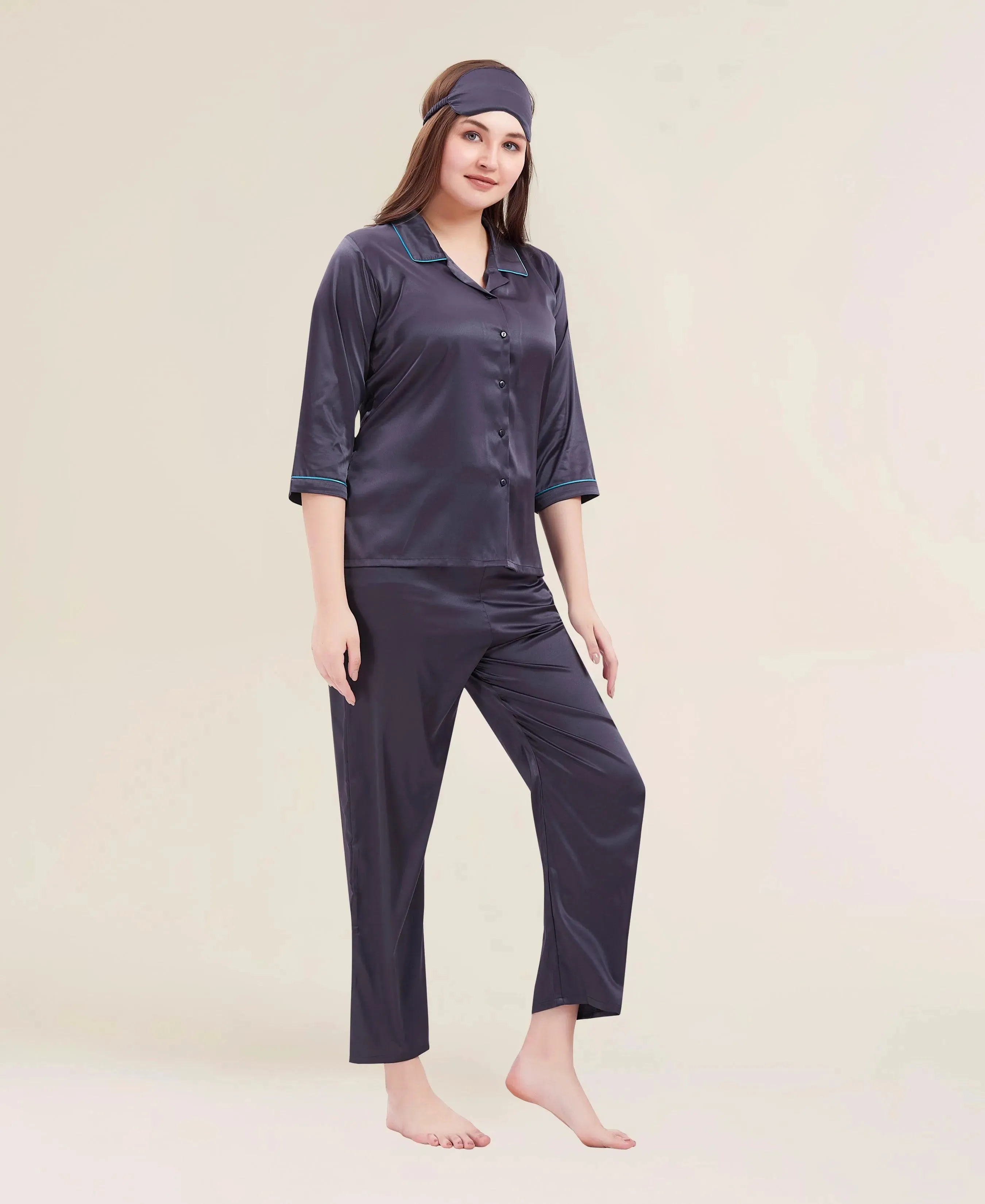 Velure Comfy Grace Satin Night Suit
