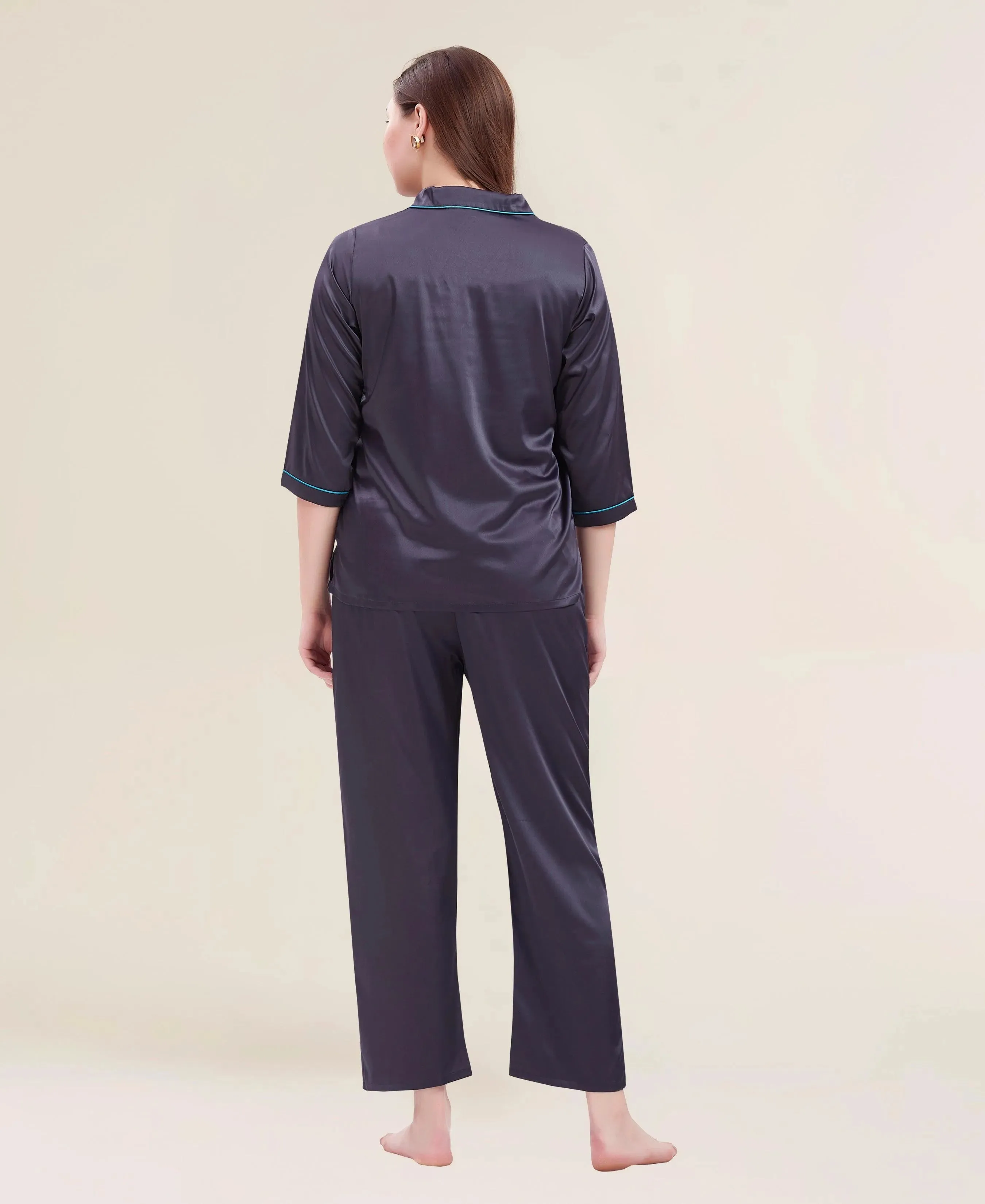 Velure Comfy Grace Satin Night Suit