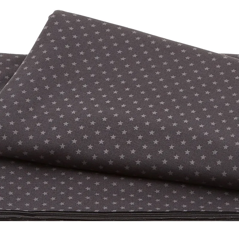 Wilmington Essentials - Dash of Pepper Stars All Over Dark Charcoal 3 Yard Cut